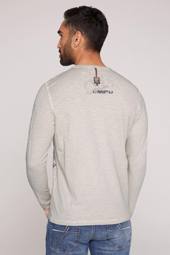 Langarmshirt Oil Dyed mit Photoprint