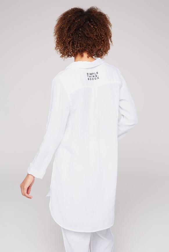 Leinenbluse im Tunika-Stil