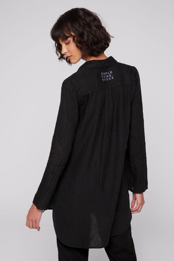Leinenbluse im Tunika-Stil