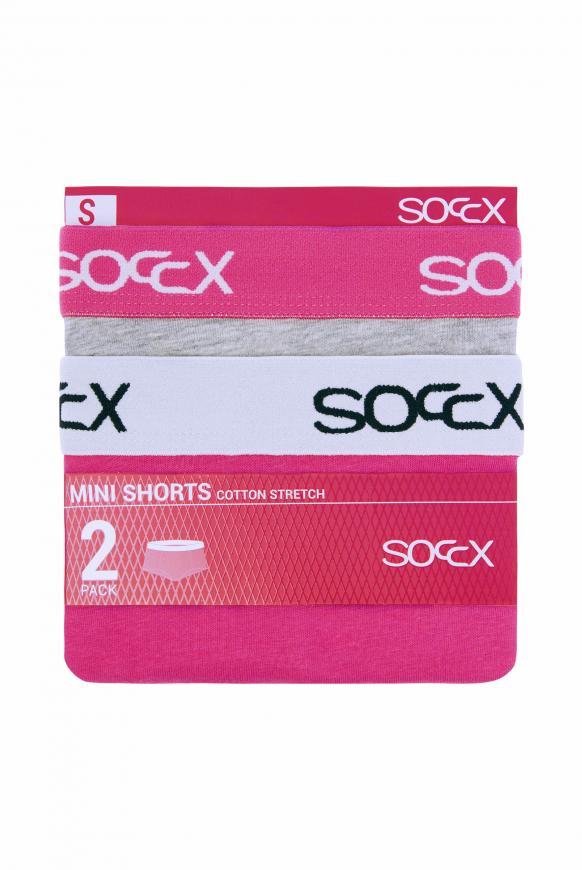 Mini Shorts mit breitem Logo-Bund 2 Pack