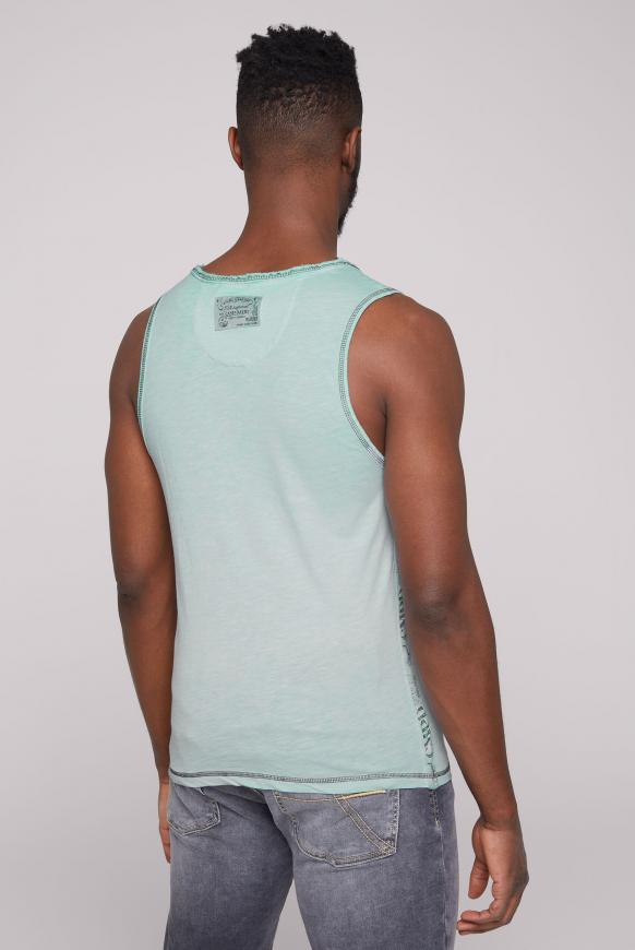 Muskelshirt mit Print und Seitentape