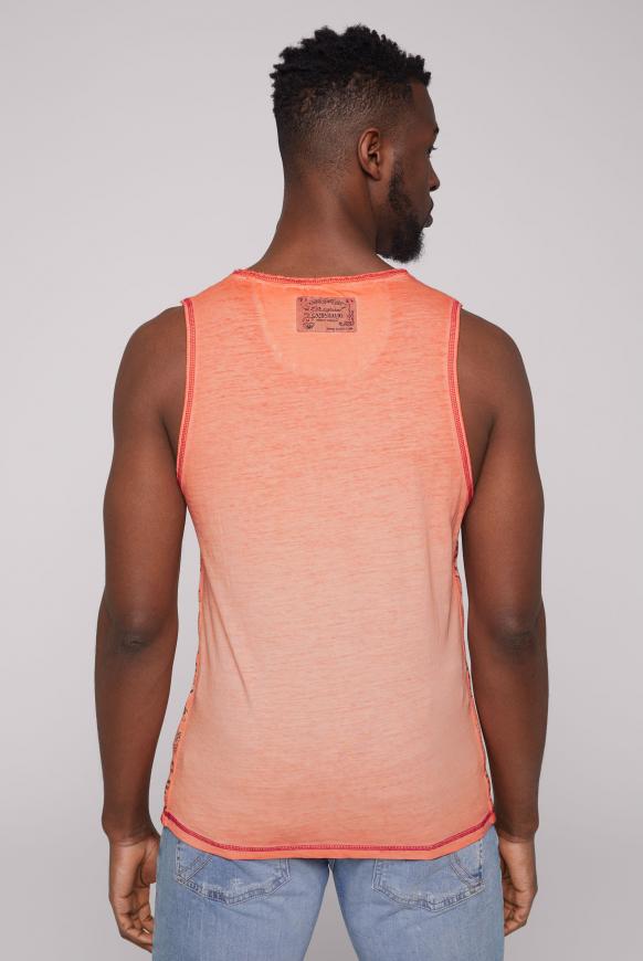 Muskelshirt mit Print und Seitentape