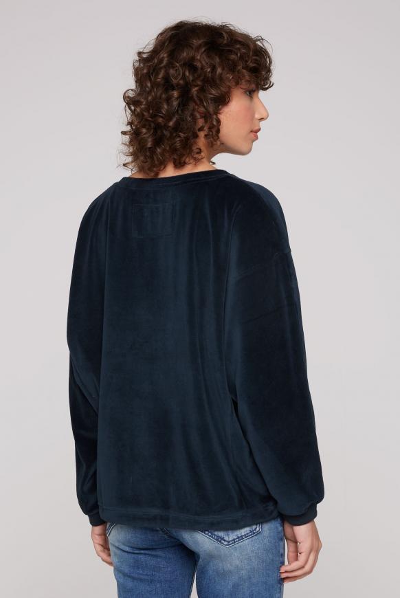 Nicki-Sweatshirt Oversized mit Artwork