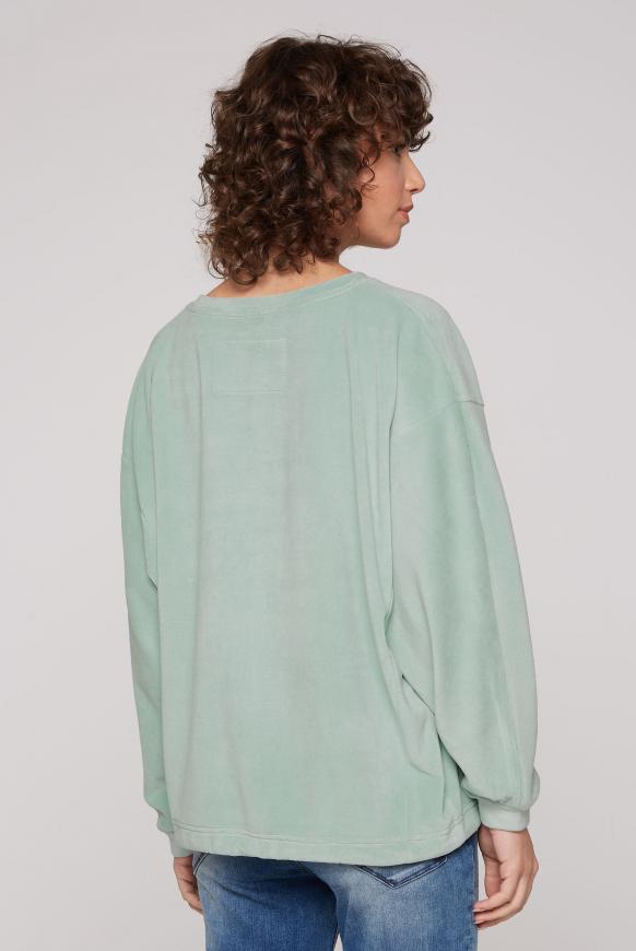 Nicki-Sweatshirt Oversized mit Artwork
