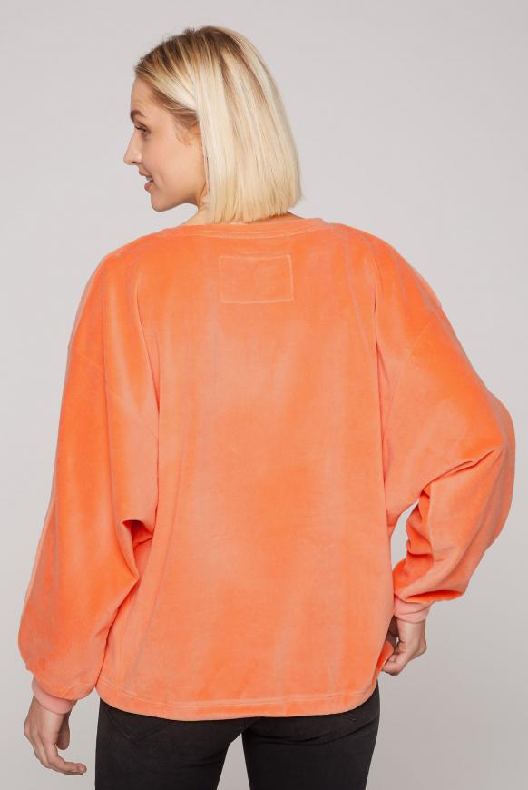 Nicki-Sweatshirt Oversized mit Artwork