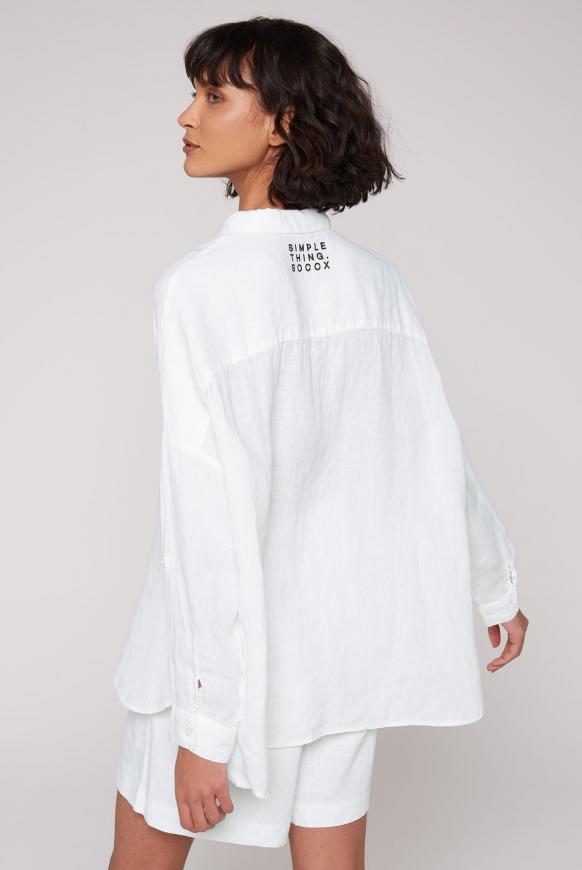 Oversized Bluse aus Leinen
