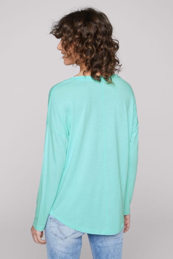 Oversized-Langarmshirt mit Artwork