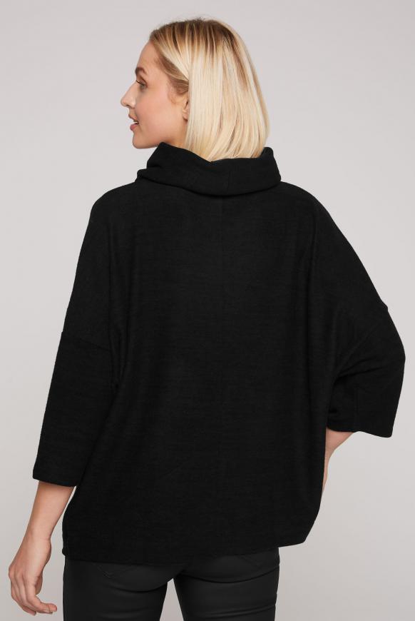 Oversized-Pullover mit Kängurutasche