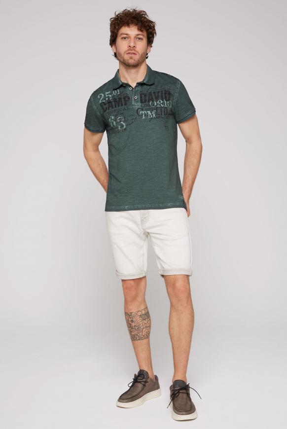 Polo im Vintage Look mit Tapes und Prints