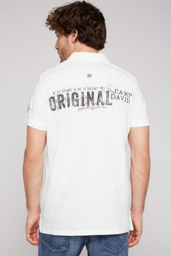 Polo im Vintage Look mit Tapes und Prints