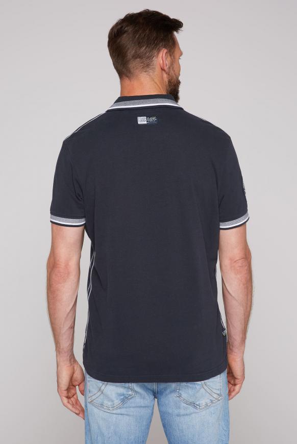 Polo mit Tippings an Kragen und Bündchen
