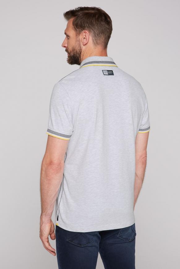 Polo mit Tippings an Kragen und Bündchen