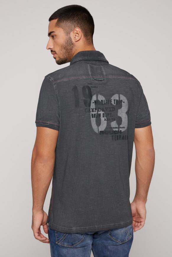 Polo Oil Dyed mit beidseitigen Label Prints