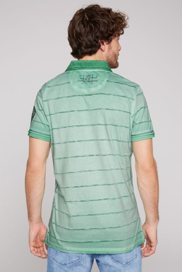Polo Oil Dyed mit Strukturstreifen