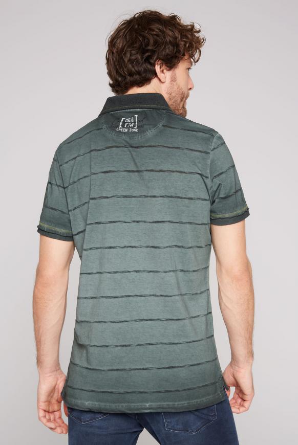 Polo Oil Dyed mit Strukturstreifen