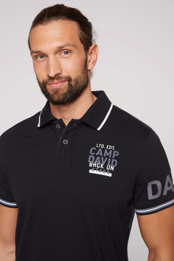 Poloshirt aus Pikee mit Logo-Ärmeln