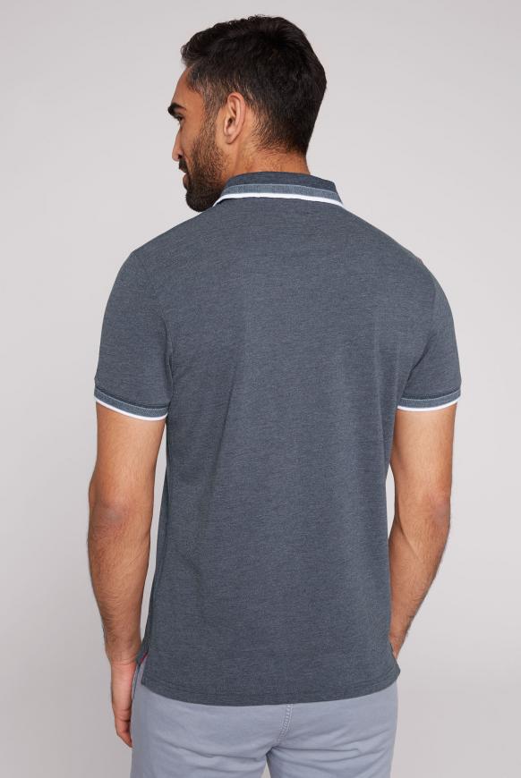 Poloshirt aus Pikee mit Two-Tone-Details
