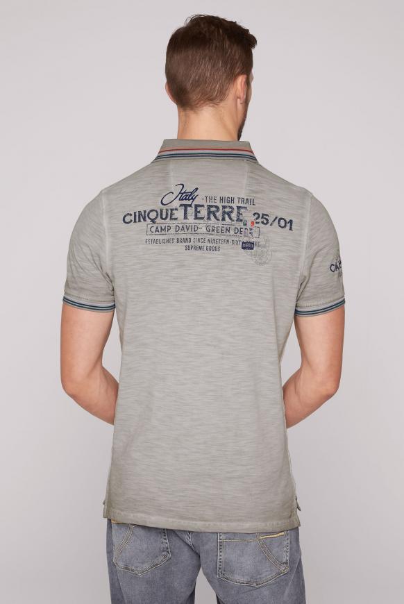 Poloshirt aus Pikee mit vielen Artworks