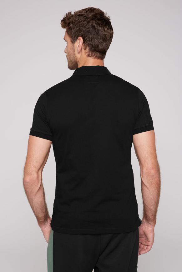 Poloshirt mit Flock- und Folienprints