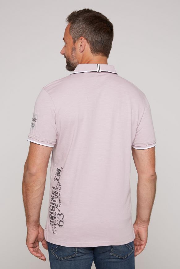 Poloshirt mit Label-Applikationen