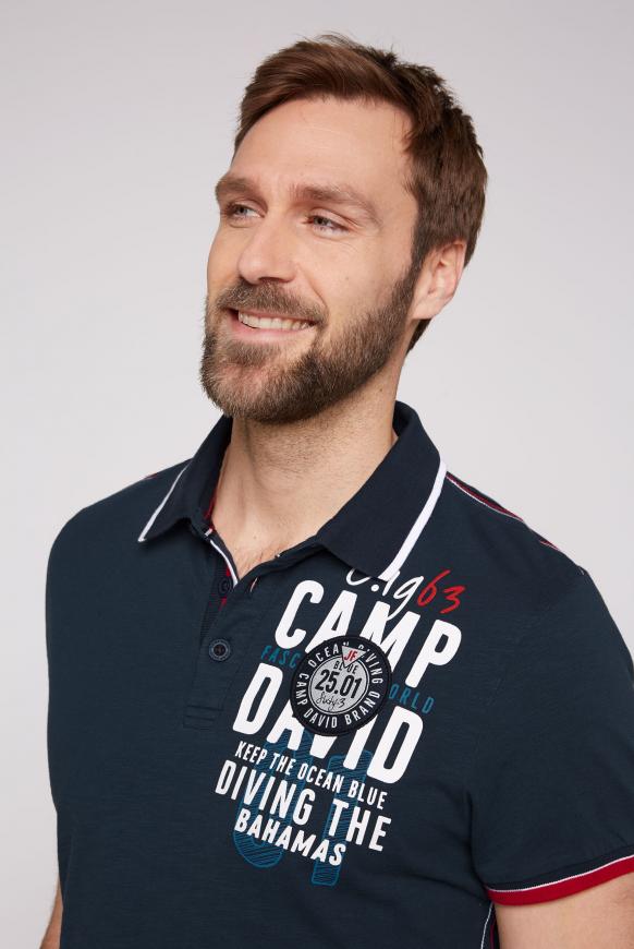 Poloshirt mit Rücken-Artwork