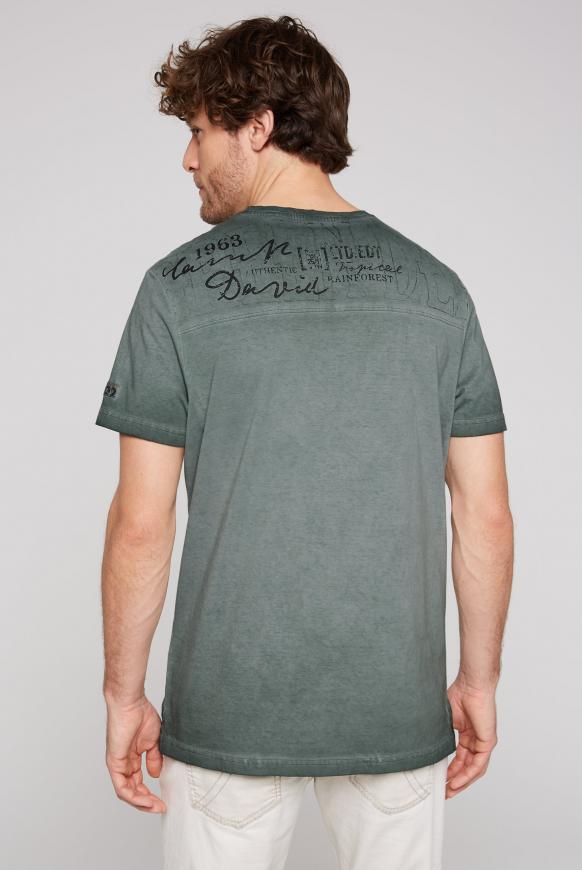 Rundhalsshirt mit beidseitigen Logo Prints