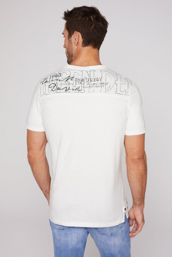 Rundhalsshirt mit beidseitigen Logo Prints
