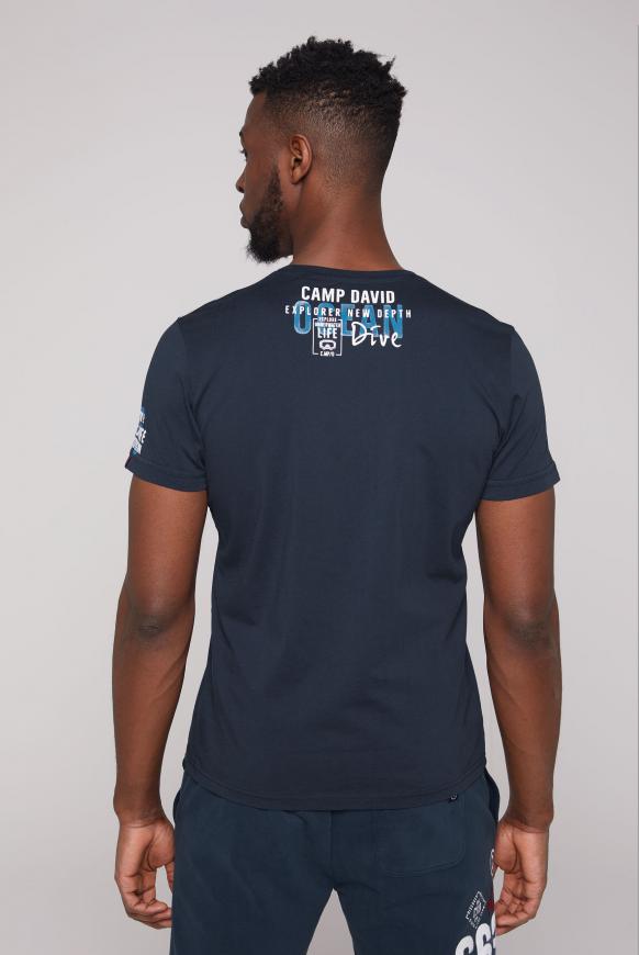Rundhalsshirt mit Logo Artworks
