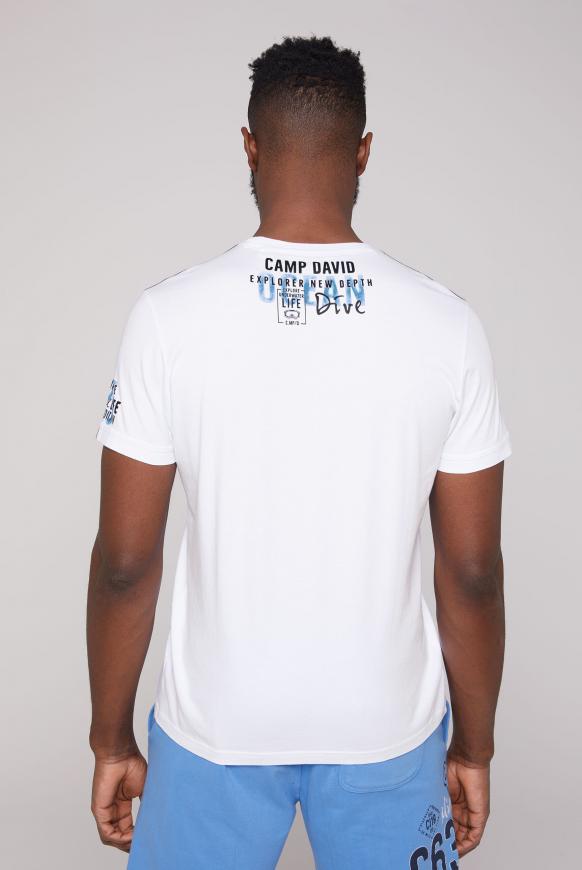 Rundhalsshirt mit Logo Artworks