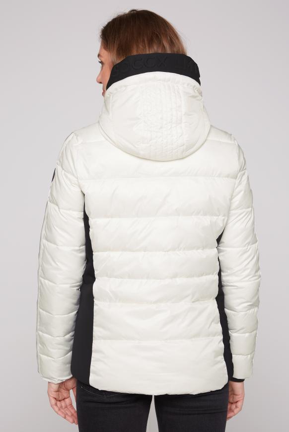 Steppjacke mit geprägten Logo Artworks