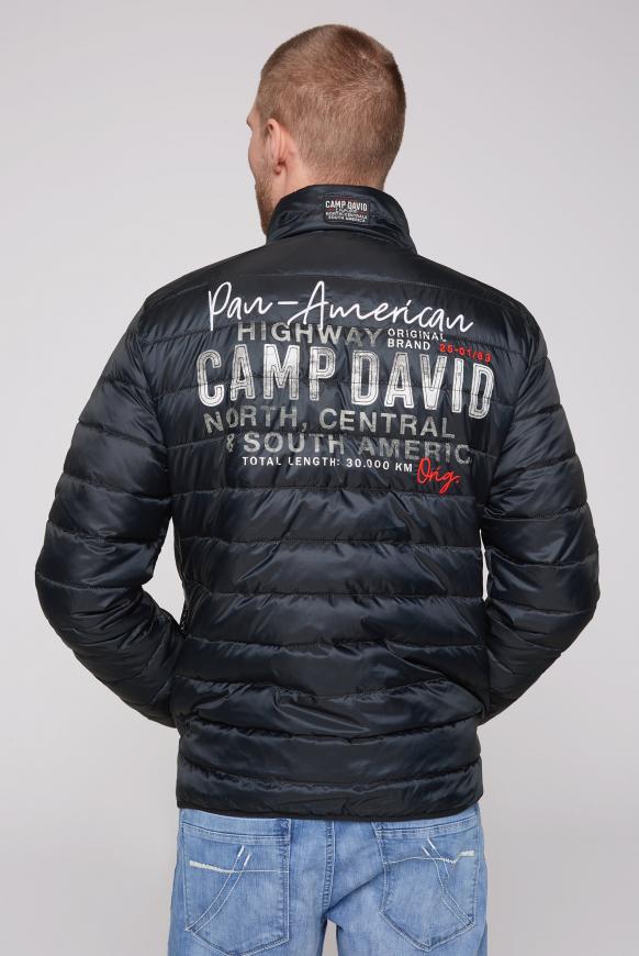 Steppjacke mit Rücken-Artwork