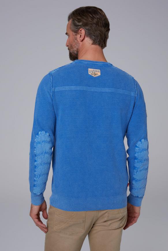 CAMP DAVID & SOCCX | Stone Washed Pullover mit Twill ...