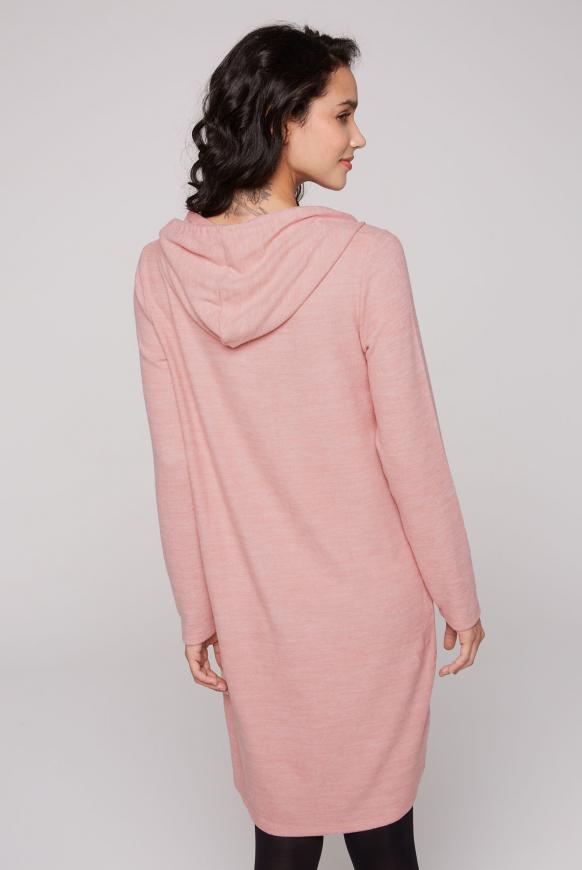 Strickkleid mit Kapuze und Glitzer-Print