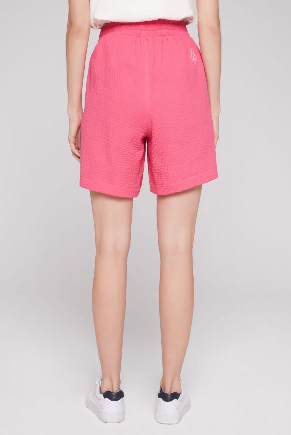 Strukturierte Shorts aus Musselin