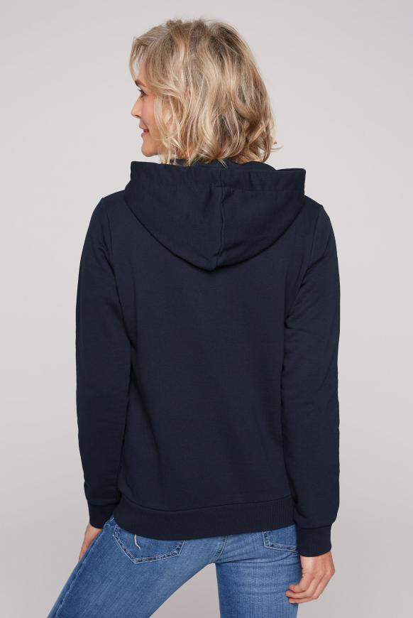 Sweatjacke mit Kapuze und Artwork