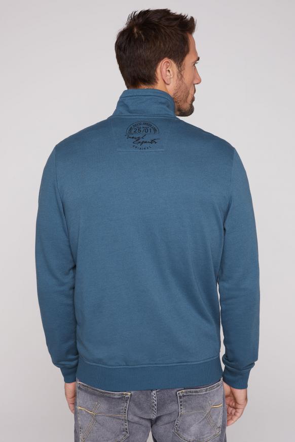 Sweatjacke mit Label-Applikationen
