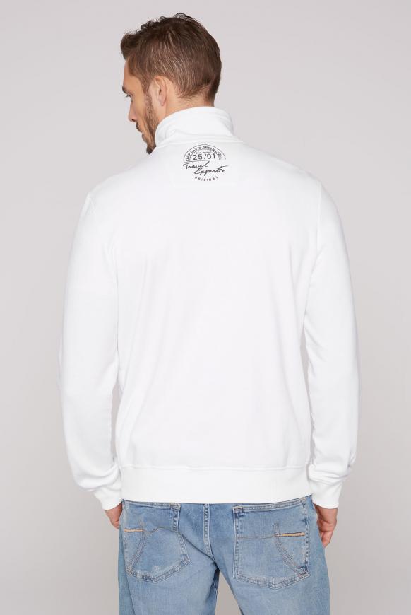 Sweatjacke mit Label-Applikationen