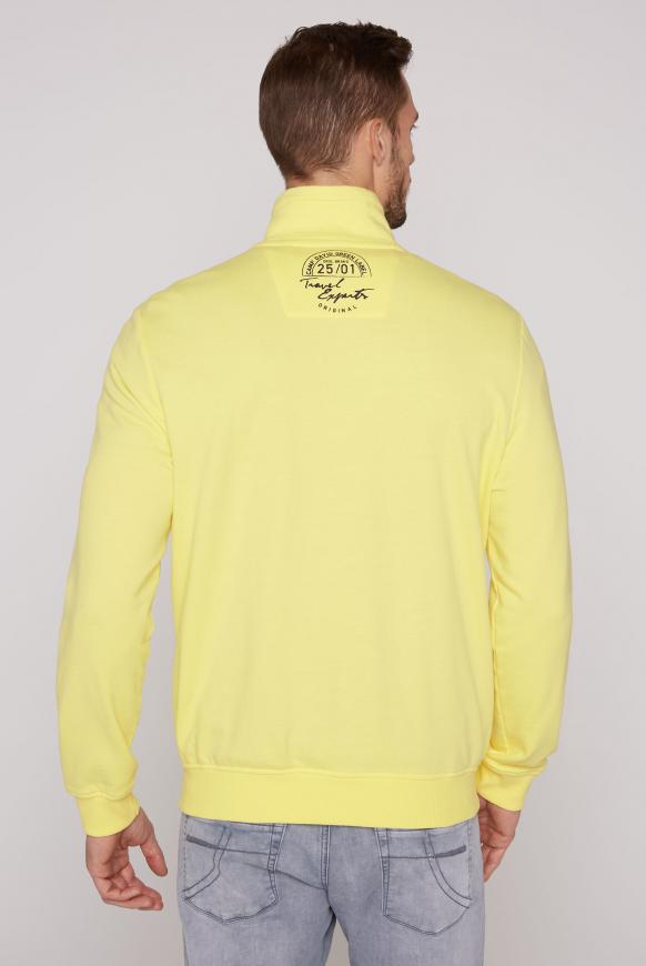 Sweatjacke mit Label-Applikationen