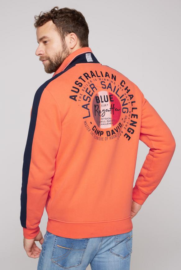 Sweatjacke mit Rücken-Artwork