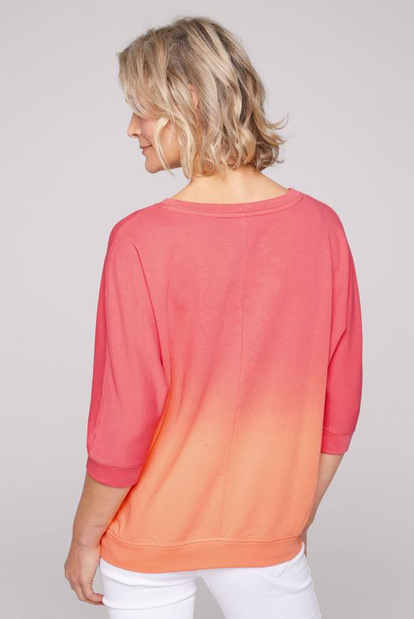 Sweatshirt Dip Dye mit kurzen Ärmeln