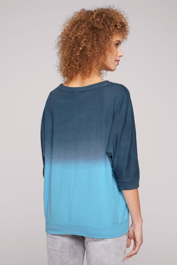 Sweatshirt Dip Dye mit kurzen Ärmeln