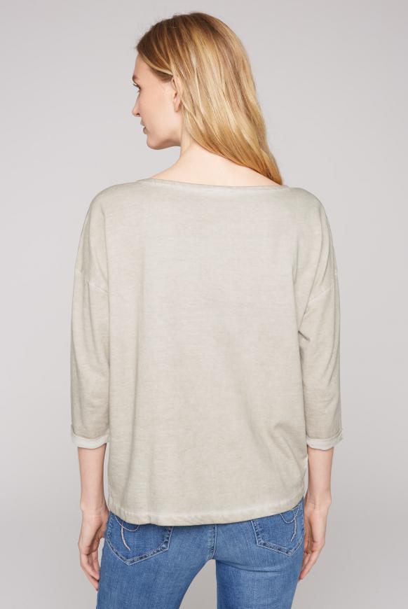 Sweatshirt mit 3/4-Arm und Artwork