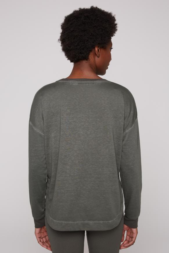 Sweatshirt mit abgerundetem Saum