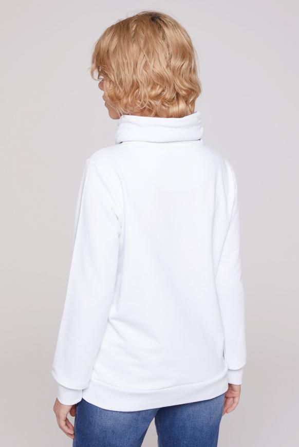 Sweatshirt mit hohem Kragen und Artwork