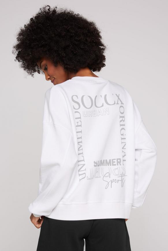 Sweatshirt mit Rücken-Print