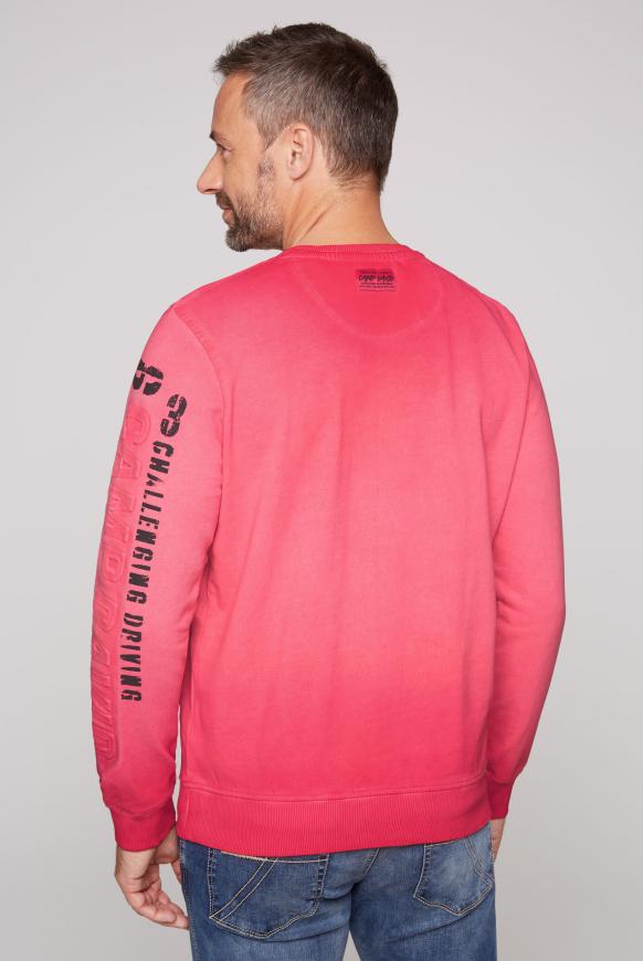 Sweatshirt Oil Dyed mit Logo-Prägung