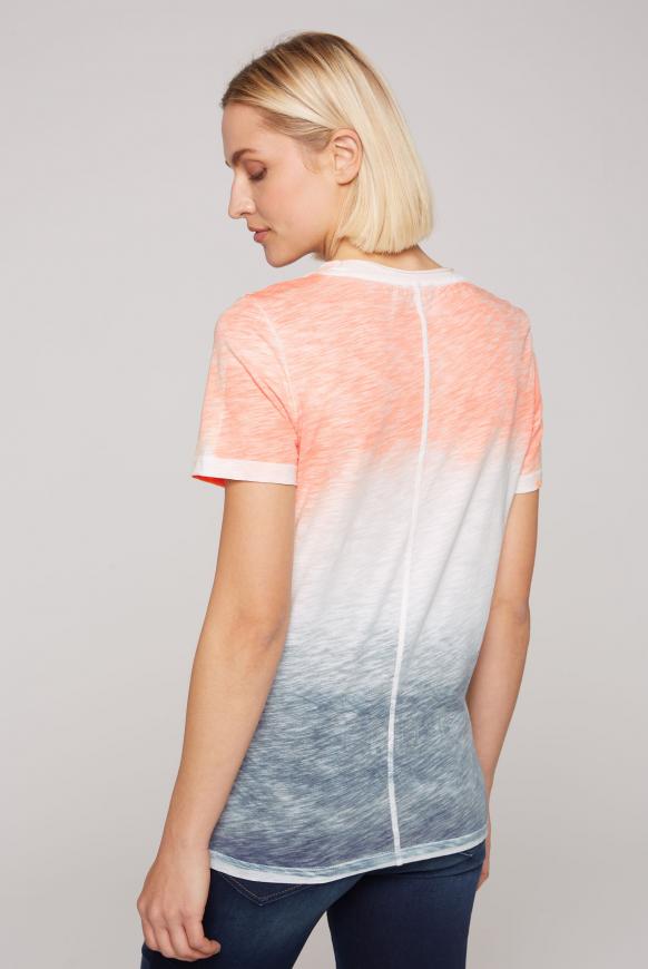 T-Shirt Dip Dye mit Glitter Print