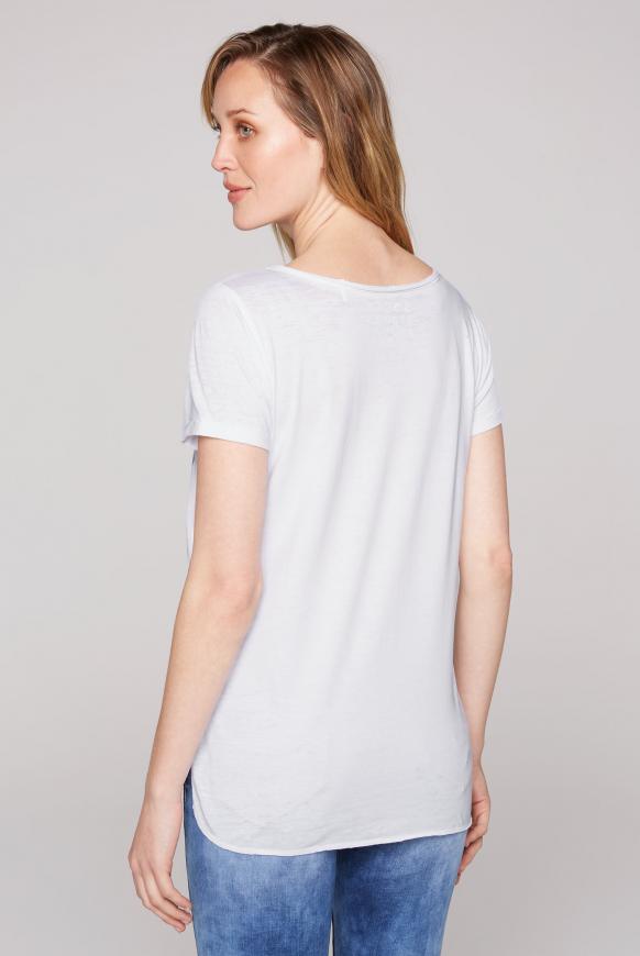T-Shirt mit Ausbrenner-Effekten und Artwork