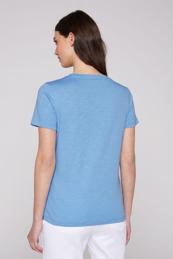 T-Shirt mit Glitter Puff Print