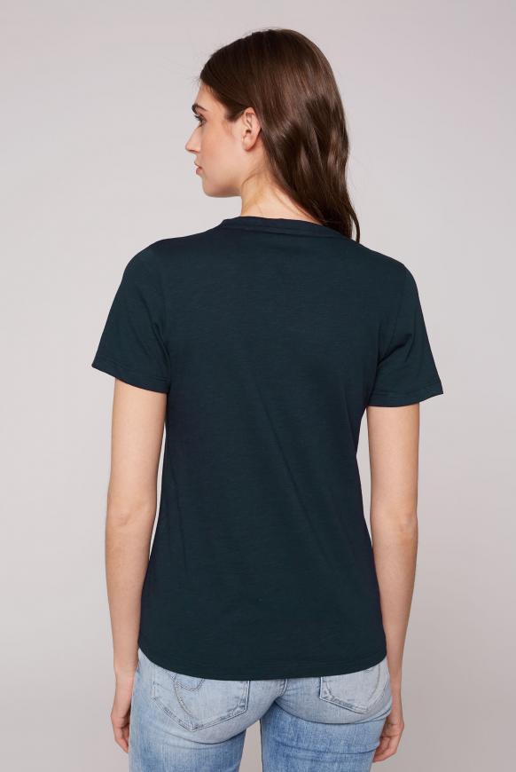 T-Shirt mit Glitter Puff Print